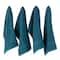 DII® Solid Storm Blue Waffle Terry Dishtowel, 4ct.
